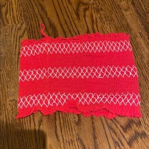 Garage patterned tube top